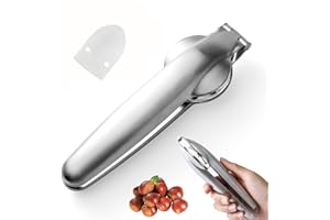 Smdbzda Alicates Castañas, Abridor Castañas, Abridor Castañas Acero Inoxidable, Cortador de Castañas, Herramientas Cocina Cascanueces, para Castañas, Nueces, Avellanas y Otros Frutos Secos