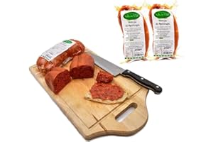 VALLE DEL CRATI ECCELLENZE GASTRONOMICHE DAL 1998 Valle del Crati Nduja Calabraise de Spilinga 1 KG | Nduja produite en Calabre | Nduja épicé salami calabrais à tartiner | Nduja artisanale | 2 pièces (1000 gr)