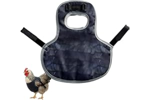 GXGM Hühnerkleidung Für Hennen | Wasserfeste Echte Hühnerschürze Mit Verstellbarem Tragegurt - Flügelschutz Ausstattung Für Geflügelstall Und Hühnerhaltung,Hühnersattel（Dunkel）