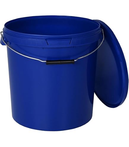 Seau à Eau Portable 10 Litres Avec Robinet – Plastique épais – étanche – Pour Camping, Voyage, Stockage