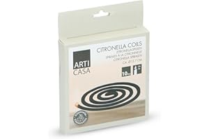 Arti Casa Citronella Räucherspirale – Natürliche Duftspiralen mit Zitronengras für Outdoor - 10er Zitronella Spiralen-Set - Ca. 7 Stunden Brenndauer - Perfekt für Camping, Garten und Balkon