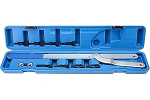 BOOMSTART Universal Camshaft Pulley Holding Tool, Cam Pulley Holder, Fan Clutch Wrench Holder Set with Interchangeable Pins