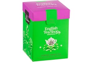 GENERICO English Tea Shop® | Puro Té Verde Biologico Aromatizzato al Gelsomino in Foglia Sfusa Eco-Box Compostabile - 1 x 80 Gr