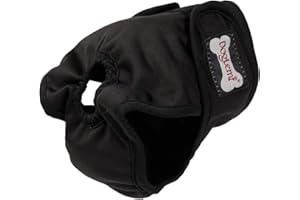 BePetMia Pañales Lavables para Perras, Pañales Reutilizables para Perras en Celo, Female Dog Diapers Sanitarios Altamente Absorbentes (Black, XL: 44-66cm)