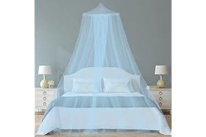 CUIDONGSHENG Moustiquaire de lit, Grande Ciel de Lit, Simples/Doubles,moustiquaire Adulte/Fille/Bebe/Enfant,Universelle Moustiquaire0.6x2.5x11M,pour Toutes Les Tailles.