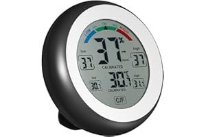 KKnoon °C/°F Termómetro Digital Higrómetro Temperatura Humedad Medidor Máximo Valor Min Tendencia