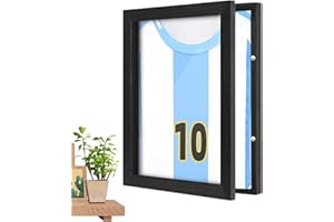 GENERICO Cornice Espositiva Per Maglie Sportive - Maglietta Da Calcio,Conservazione Antipolvere Da Parete Per Appassionati E Collezionisti per esposizione come cornice da parete o da tavolo, garante
