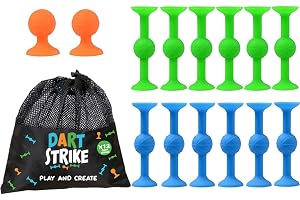 Dart Strike® – Educational Sensory Construction Toy – Creative Montessori Toy – Suction Cup Darts Game – Travel Bag Included