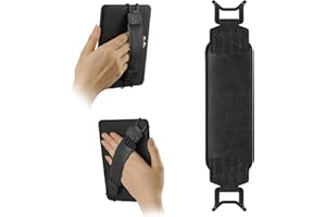 HoYiXi Universal Soft Hand Strap para 6-7 Pulgadas eReader Compatible con Kindle/Kobo/Pocketbook/Tolino/Sony/Paperwhite/Nook, para 6", 6.8", 7" eReader con Soporte de Banda de Mano.Negro