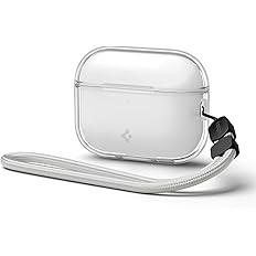 Spigen for AirPods Pro 3 Case, Strap Included, Shock-Proof, Light & Compact Cover, (Liquid Crystal) - Crystal Clear