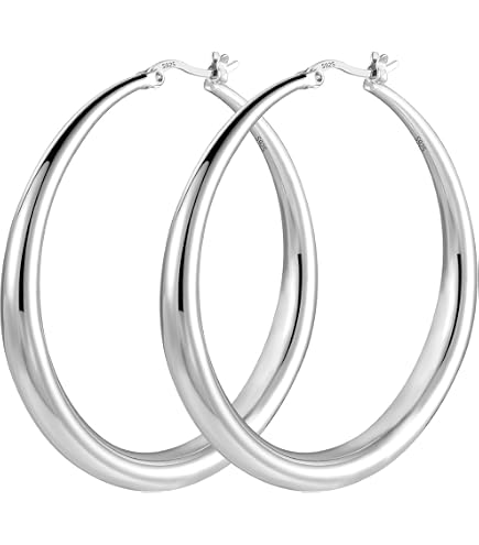 Orecchini Twist Da Donna in Argento Orecchini a Cerchio Intrecciati Per le Donne Orecchini a
