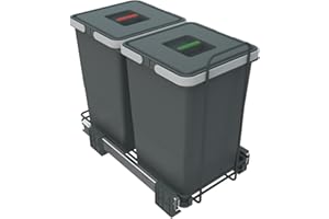 ELLETIPI 1954 Elletipi PF01 34A2 Poubelle différenciée extractible pour Base