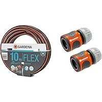 Gardena Comfort FLEX Schlauch 13 mm (1/2 Zoll), 10 m & Schlauchverbinder-Satz 13 mm (1/2 Zoll) und 15 mm (5/8 Zoll…