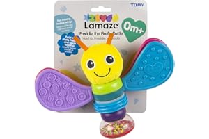Lamaze Freddie the Firefly Baby Rattle for Newborn Babies, 0 Months+