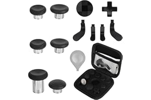 EEEKit 13 in 1 Metall Thumbsticks Ersatz für Xbox Elite Controller Serie 2, Magnetische Tasten Set Enthält 6 Joysticks, 4 Paddles, 2 Steuerkreuze und 1 Einstellwerkzeug