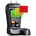 RDINSCOS Moisture Meter Pin Type Wood Moisture Meter Masonry with Colour LCD Display Moisture Meter Detector Moisture Meter for Walls, Firewood, Wood, Building Materials