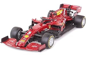 Bburago 1/43 - SF-24 per Scuderia Ferrari F1 Team SF24 Signature Die Cast Adulti Modello Espositore F1 GP 2024 Collezione - #16 Charles Leclerc