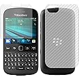 MOBLING Matte ScreenGuard & Carbon Fiber Back Skin, Flexible Fiber Material Not a Glass, Front & Back Impossible Screen Guard for BLACKBERRY 9720