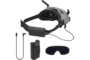 iEago RC Avata Goggles 2 Akku Kabel + Batterie Halterung + Brille Polster, Power Cable Akkuhalter Schaumstoffpolsterung Schutzhülle Batterie Zubehör Kit für DJI Avata Drone Goggles 2