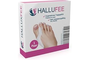 ‎GOOD LIVING PRODUCTS Hallufee – Hallux Valgus Zehenspreizer für Mann und Frau (1 Paar) – Zehenspreizer Hallux Zehenspreizer Silikon Hallux Valgus Schiene Hallux Schiene