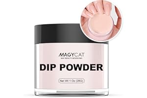 MAGYCAT Dip Powder Nude Color 1 Oz/28g Nail Dipping Powder French Nails Art Starter Manicure DIY Salon Home Gift for Women,No Need Nail Lamp Cured
