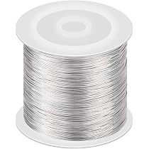 3 Stück Blumendraht 22 Gauge – 100 M, Silber, Für Schmuck, Kränze & Basteln