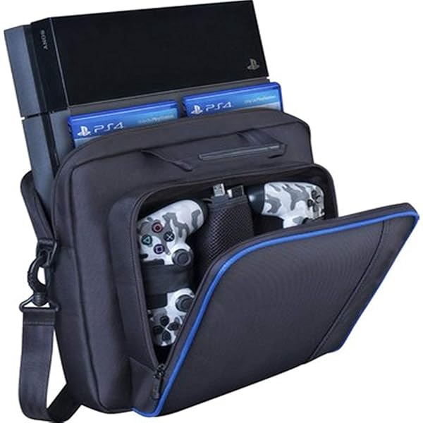 Suszian PS4/PS4 Pro Slim Console Storage Bag Carry Bag for