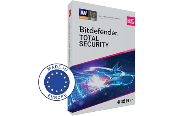 Bitdefender Total Security | 10 dispositivos | 2 años | PC/MAC/Móvil | Código de activación enviado por correo postal