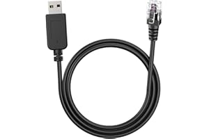 JSVECIP Radar Detector Cable, USB to RJ11 Plug Cable,for Escort Valentine One Uniden Beltronics Cobra Whistler Radar Detector,Replacement Power Cable for Radar Detectors.(RJ11-6.56ft)