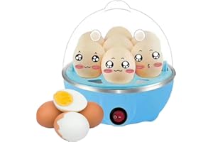 FANELOD Egg Cooker, Boiled Egg Cooker, Electric Egg Boiler, Household Hard Boiled Egg Maker with 2 Layers, Multifunctional Rapid Egg Steamer with Auto Shut Off for Hard Boiled Eggs Vegetables and Dumplings