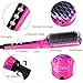 ACEVIVI Digital Anti Static Ceramic Hair Straightener Heating Detangling Hair Brush Paddle Brush For Faster Straightening Styling(Pink)