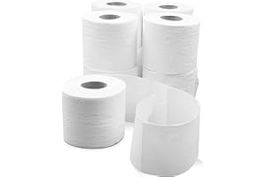 ‎DEFACTO Defacto komfortables Toilettenpapier 3-lagig aus Zellstoff Weiß weich und reißfest, hygienisch, nachhaltig, umweltfreundlich, plastikfrei und aus hochwertigem Zellstoff mit FSC®-Lizenz 64 Rollen