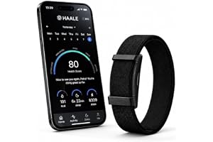HAALE Smart Band Hälsa- & Fitnessarmband, Sömnmätare, Pulsmätning & HRV-spårning, Blodsyre- & Hudtemperaturmätning, Stress- &