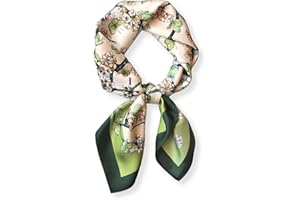 PoeticEHome Seidenschal aus 100% reiner Maulbeerseide – 68x68 cm Halstuch für Damen | Quadratisches Tuch mit Geschenkbox​