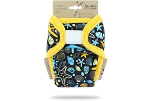 ‎PETIT LULU Petit Lulu Neugeborenen Überhose (2-6 kg) für Stoffwindeln Klett (Muscheln)