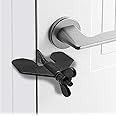 NUDFSY Door Lock Without Drilling, Portable Door Lock, Hotel Door Lock Travel Safety and Privacy Lock for Hotel, Dormitory, Home, Prevent Unauthorized Entry(Black)