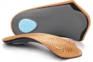 ROORUNS Solette ortopediche 3/4 di Lunghezza, Supporto Fascite Plantare con Cuscinetto Metallico per Metatarso Inserti Leggeri Calzature Da Uomo e Donna, Supporto arco alto per Esercizi Piedi Piatti, M