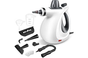 ÖRRNVTE Dampfreiniger Handgerät mit 11 Zubehör, Steam Cleaner für den Hausgebrauch, 230℉ Dampfreiniger für alles Boden Polstermöbel Fugen Autositzen und Vorhängen für Haushalte mit Kindern und Haustieren