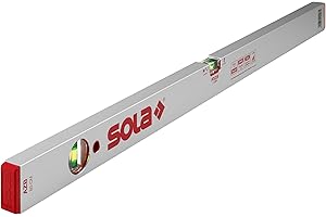 SOLA 7335-20 - Livella a bolla in alluminio, 800 mm, colore: Argento