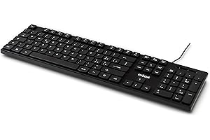 Nilox NXKBIT000012 Tastiera USB, Leggera e Compatta con Layout Italiano, Anti-usura, Cavo 1,5 metri, Tastiera Nera Compatibile con Windows, Linux e Mac