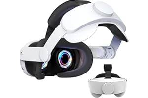 GENERIC Sangle de tête pour Meta Quest 3/Quest 3S Accessoires, VR Sangle Elite pour MetaQuest 3/3S Strap, Réduit La Pression sur Le Visage et La Tête, Blanc