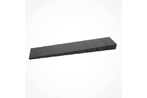10 x Cuñas para muebles/calces | cuñas de compensación de plástico con puntos de rotura integrados | Sossai® MKB-100 | Color : Negro