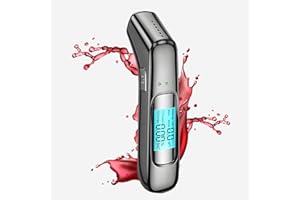 Guishop-EU Etilometro Portatile Certificato,Alcol Test con LED ad Alta Definizione e Chip ad Alta Sensibilità,2024 Ultima Tecnologia,Adatto per Uso Domestico e Professionale,Nero