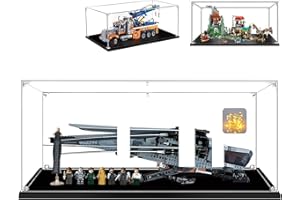 AAABOX 65x25x30cm 3mm Acrilico Teca Vetrina per Lego 42128 10327 42157 75315,Grande Trasparente Scatola