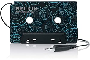 Belkin - Adaptateur Cassette avec Sortie jack 3,5mm pour Smartphone et Tablette - Noir