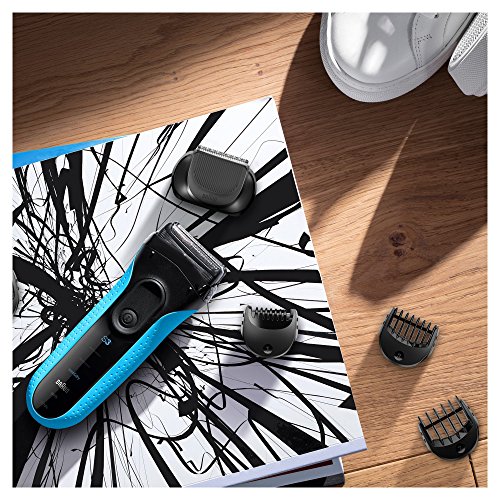Braun Series 3 Shave&Style 3-in-1 Elektrischer Rasierer 3010BT, mit Präzisionstrimmer, blau/schwarz - 4