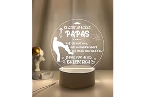 ‎WEEYIN weeyin Geschenke für Papa, Geburtstagsgeschenk für Papa, Geschenkideen für Papa, Acryl USB LED Lampe Nachtlicht, Vatertagsgeschenk Papa, Personalisierte Geschenke für Papa Männer von Tochter Sohn