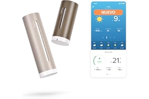 Netatmo Estación Meteorológica ORIGINAL 2ª gen | Interior y Exterior | Temperatura, Humedad, Calidad aire, UV, Pólenes, Previsiones | Compatible Apple, Alexa, Google - Arena - NWS-S-EC