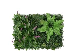 OYFFL Art Mural Artificiel en Soie Plantes Vertes Eucalyptus Vif Feuilles de Vigne Vigne Faux Feuilles pour la Maison Mariage Fausses Plantes 60x40cm (5)