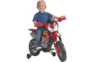 Feber Cross 400F 6V Motorcykel Leksak, Svart